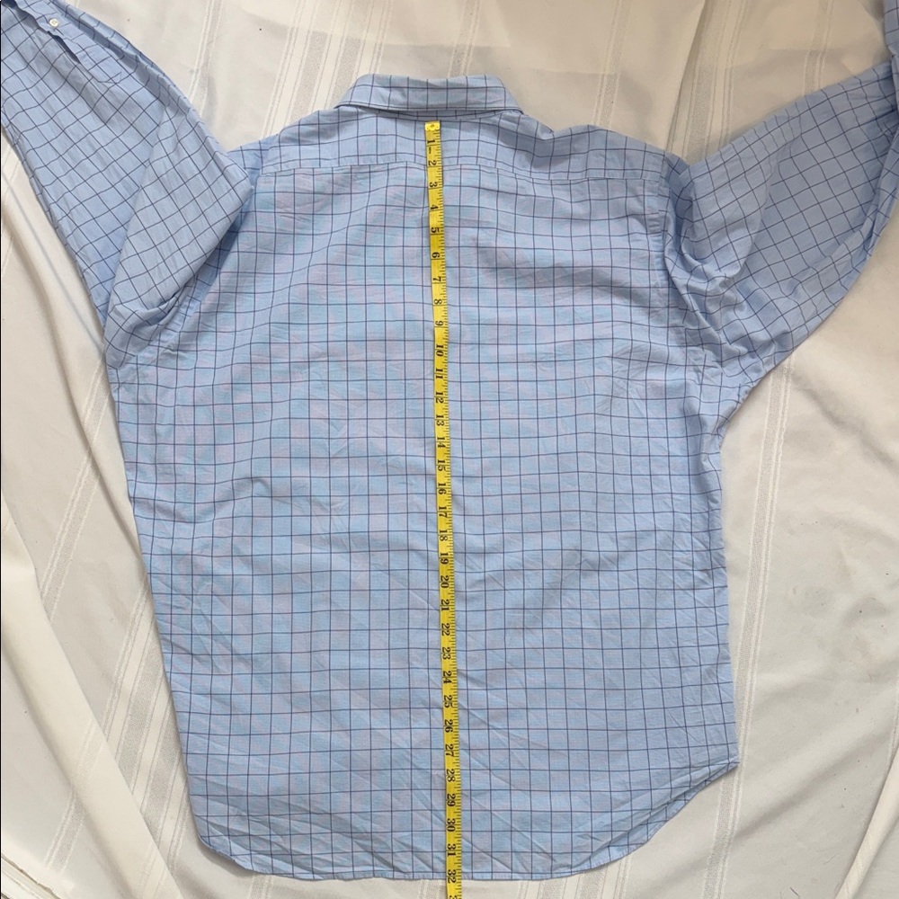 Polo by Ralph Lauren Men's Light Blue Plaid Shirt - Picture 6 of 7